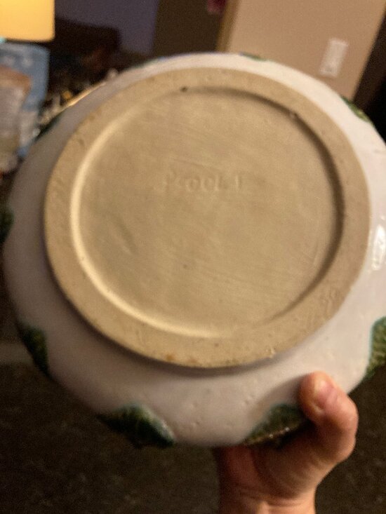 Vintage Fisherman's Fortune 10 Turtles Majolica Style Planter Dish - Picture 3 of 6